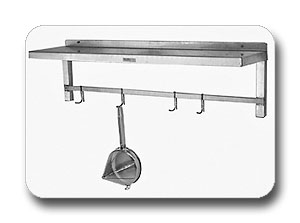 Wall Shelving with rack