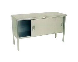 140-2 - Stainless Steel Enclosed Base Work Table