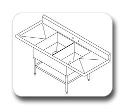 Two Bowl Bakery Sinks