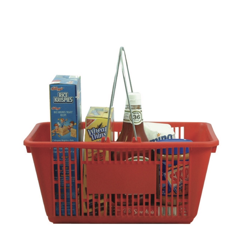 Red Hamper Gondola Shopping Basket 